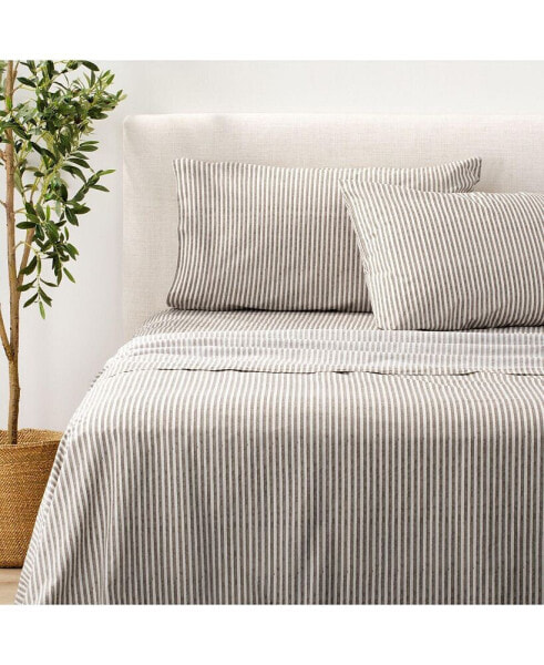 Striped Percale Sheet Set - Full, 4 Piece Set