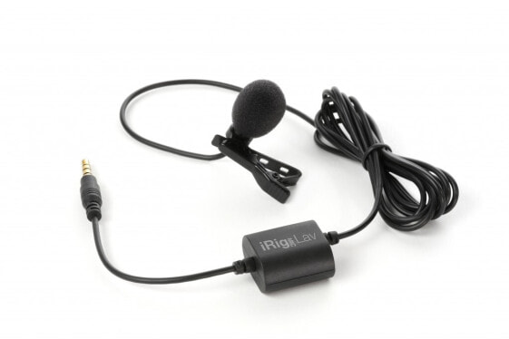 IK Multimedia iRig Mic Lav, Aufsteckbares Mikrofon, 35 dB, 30 - 16000 Hz, 3%, Kabelgebunden, 3,5 mm (1/8")