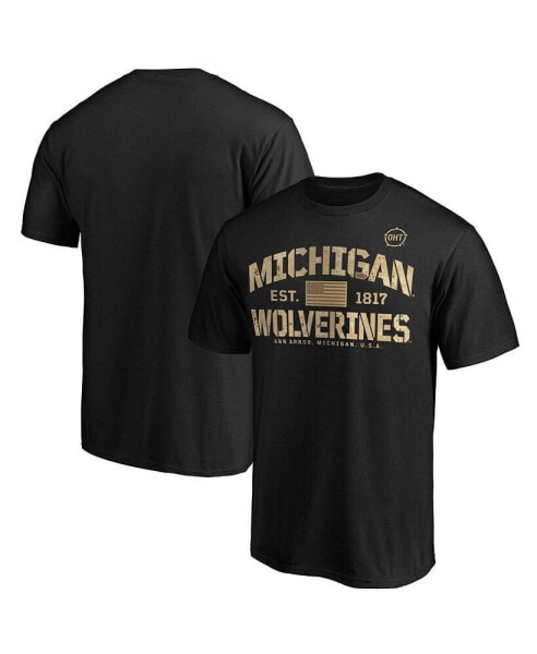 Men's Black Michigan Wolverines OHT Military-Inspired Appreciation Boot Camp T-shirt