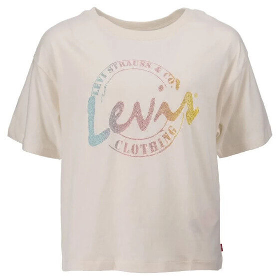 LEVI´S ® KIDS Meet And Greet Script Cropped short sleeve T-shirt