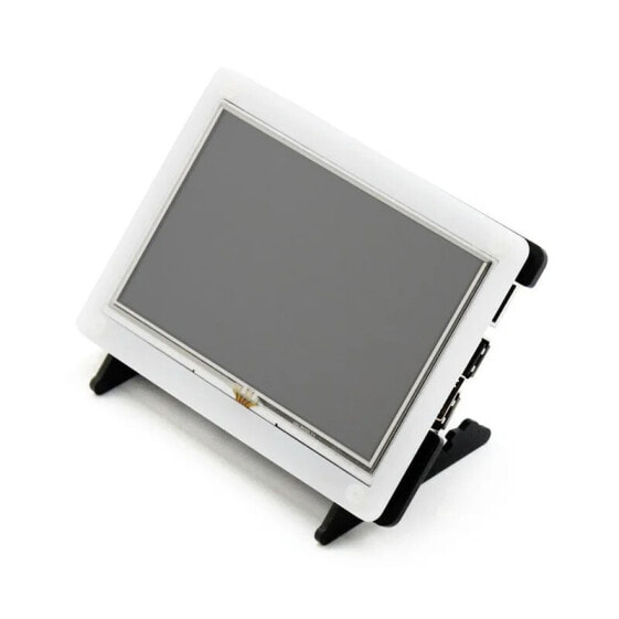 Touch screen - resistive LCD 5'' 800x480px - HDMI + GPIO for Raspberry Pi + case - Waveshare 11189