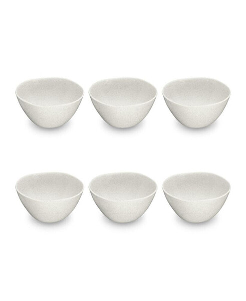 5.9" Wheat PP 6-Piece Bowl Set, 19 oz