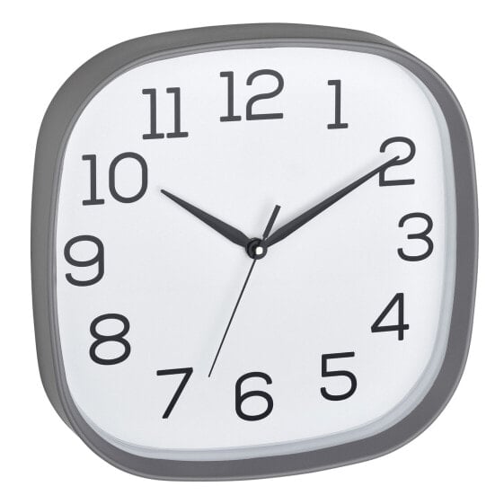 TFA Analogue wall clock - AA - 1.5 V - Grey - White - Plastic - Glass - 295 mm