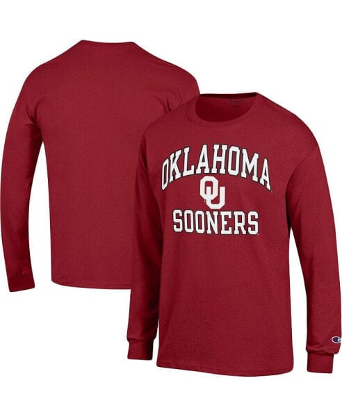 Men's Crimson Oklahoma Sooners High Motor Long Sleeve T-shirt