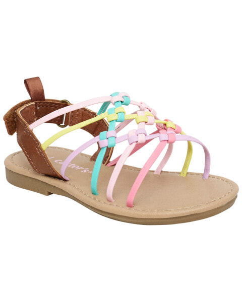 Toddler Rainbow Strap Sandals 11