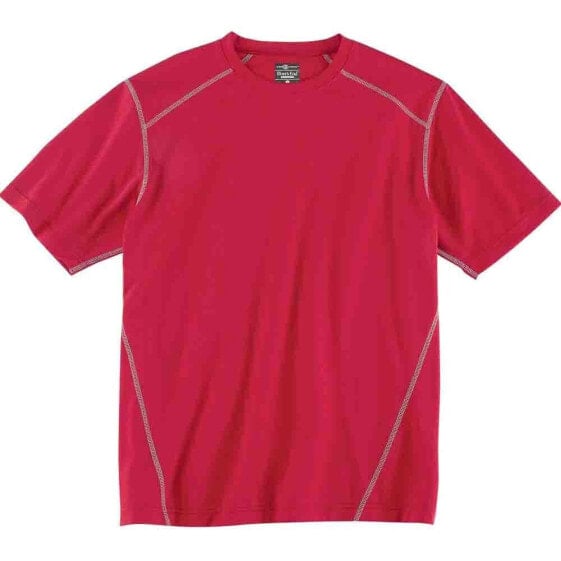 River's End Crew Neck Short Sleeve Athletic T-Shirt Mens Red Casual Tops 1110-RD