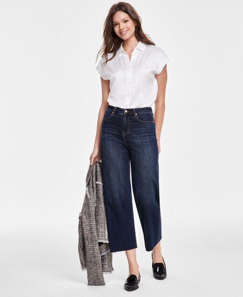 Women's Stride Cropped Wide-Leg Jeans