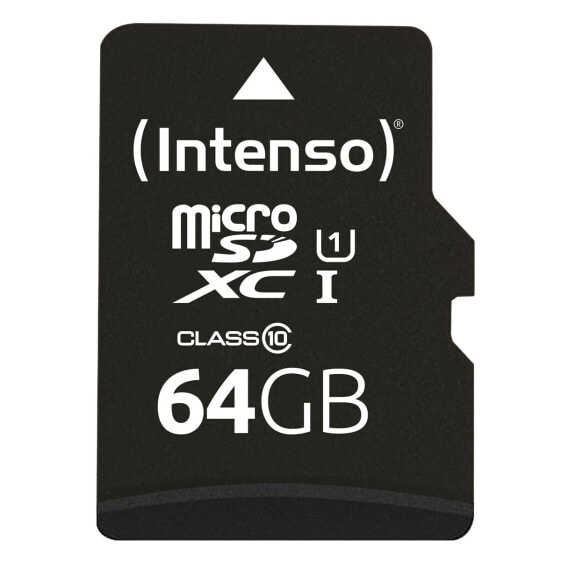Карта памяти микро-SD с адаптером INTENSO 64 Гб