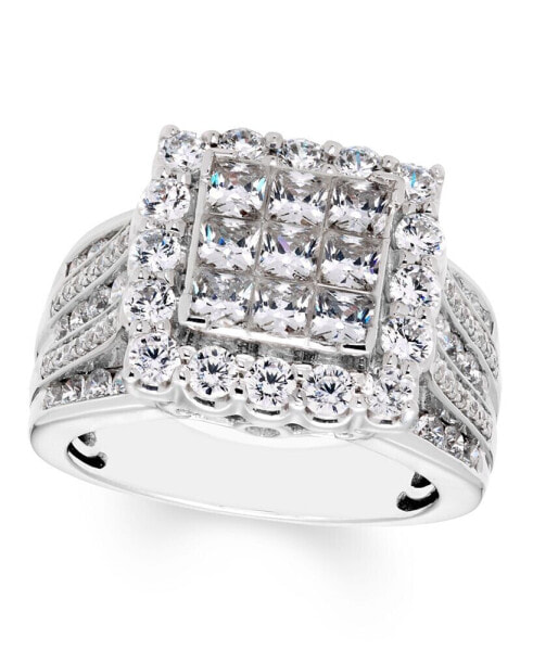 Diamond Multi Princess Engagement Ring (2 1/2 ct. t.w.) in 14k White Gold