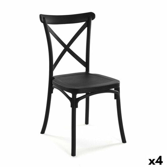 Chair Versa Black 43 x 88 x 43 cm (4 Units)