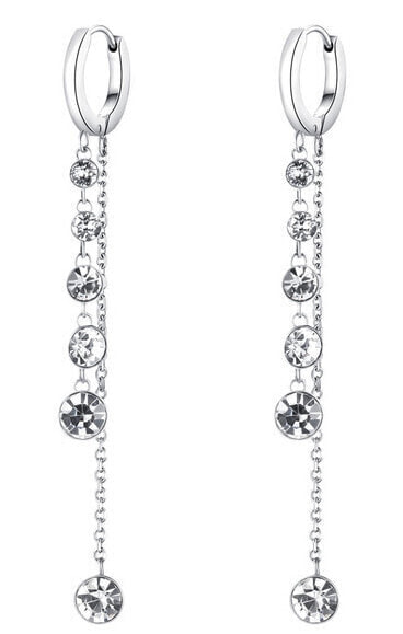 Glittering long earrings with Symphonia BYM87 crystals