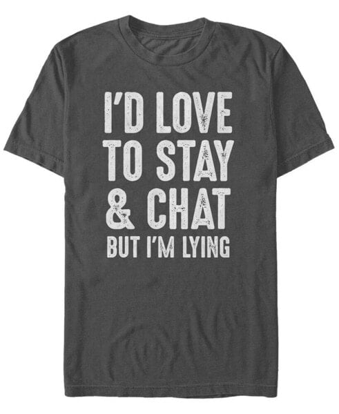 Men's Stay and Chat Short Sleeve Crew T-shirt