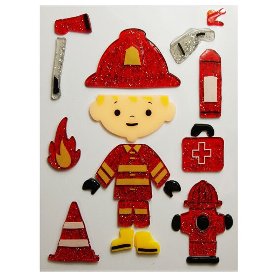 GLOBAL GIFT Deco Firefighter Stickers