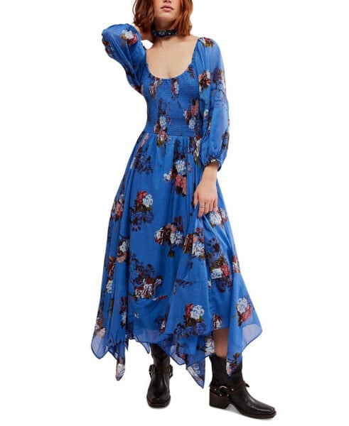 Women's Morning Glory Smocked Maxi Dress