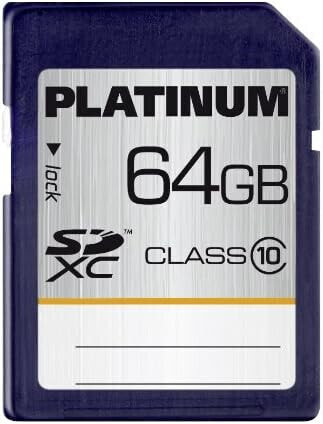 Platinum 64GB Class 10 SDXC Memory Card