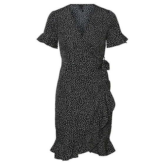 VERO MODA Henna 2/4 Wrap Frill Short Dress