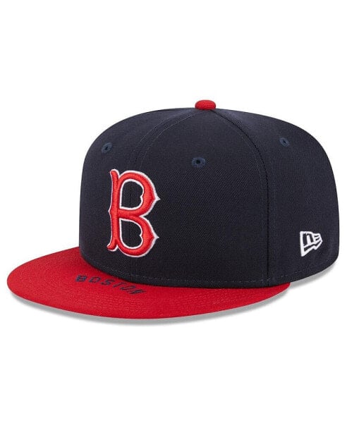 Men's Navy, Red Boston Red Sox On Deck 59FIFTY Fitted Hat