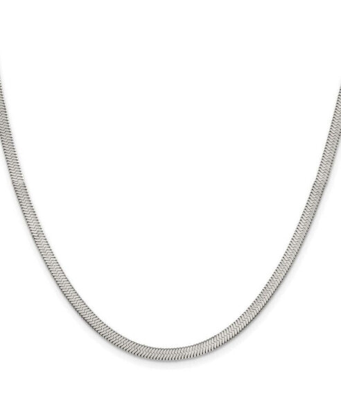 Chisel stainless Steel 3.90mm Herringbone Chain Necklace