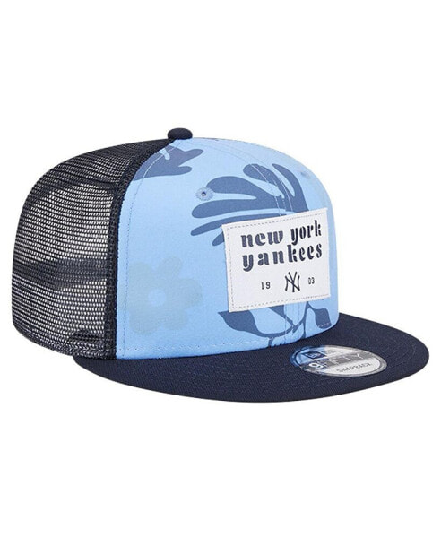 Men's Navy New York Yankees Bikini Bottom Trucker 9FIFTY Snapback Hat