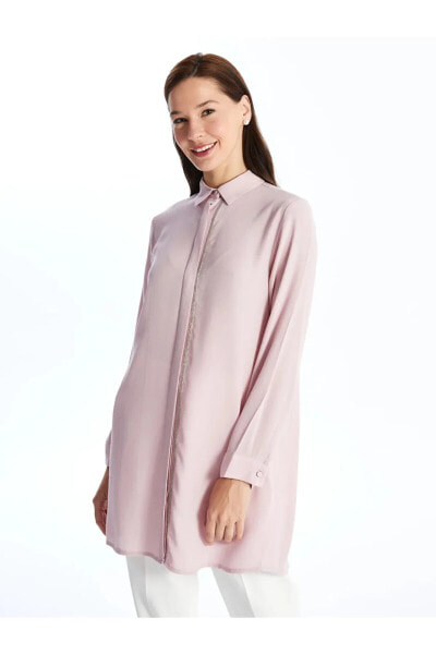 LCW Grace Şerit Detaylı Kadın Gömlek Tunik