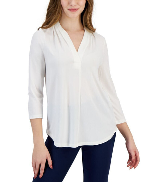 Petite Solid ITY Top, Created for Macy's