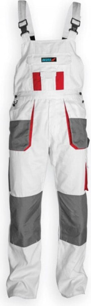 Защитные белые ограничивающие брюки Dedra rozmiar L (BH4SO-L)