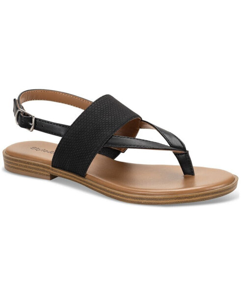 Sadiee Thong Flat Slingback Sandals, Created for Macy's