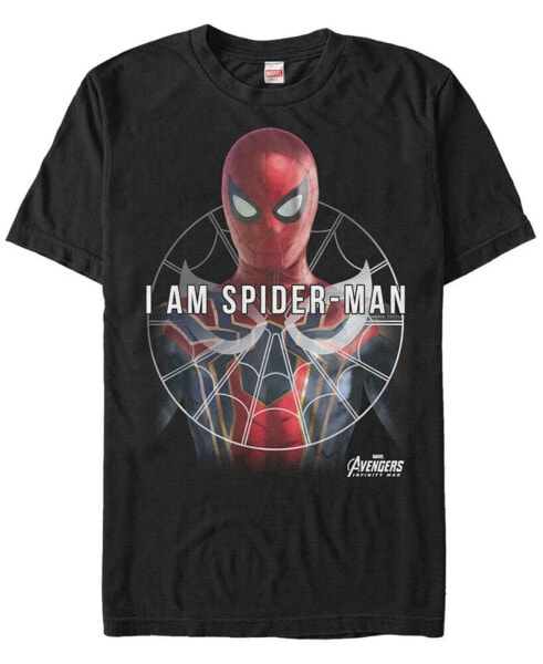 Marvel Men's Avengers Infinity War I Am Spider-Man Short Sleeve T-Shirt