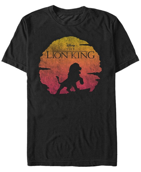 Disney Men's Lion King Sunset Pose Short Sleeve T-Shirt