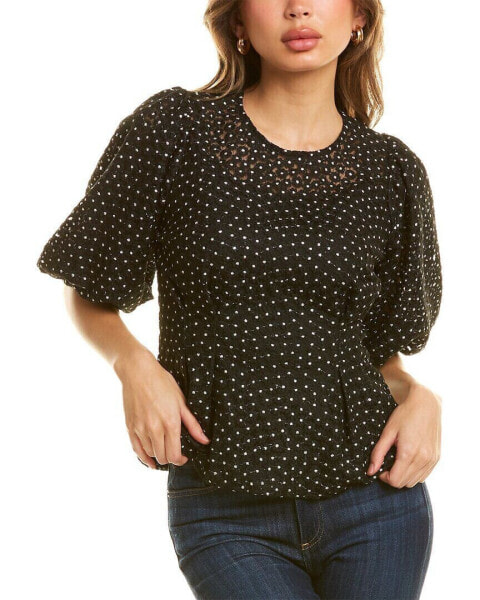 Gracia Flower Embroidered Top Women's
