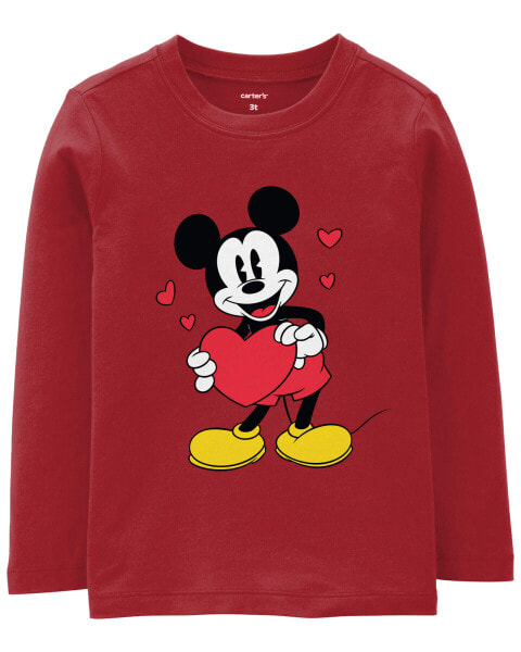 Toddler Mickey Mouse Valentine's Day Tee - Red 2T