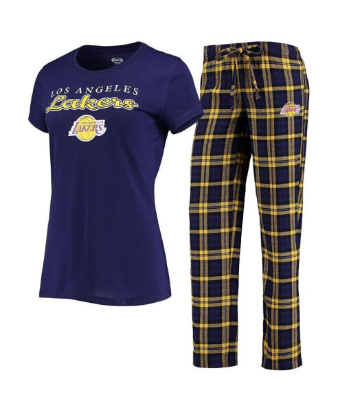 Пижама женская Concepts Sport Лос-Анджелес Лейкерс фиолетовая, золотая