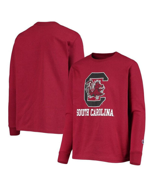 Big Boys Garnet South Carolina Gamecocks Lockup Long Sleeve T-shirt