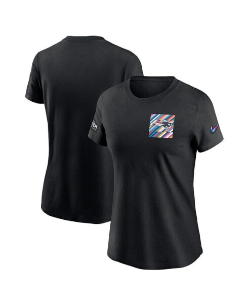 Women's Black New England Patriots 2023 NFL Crucial Catch Sideline Tri-Blend T-shirt