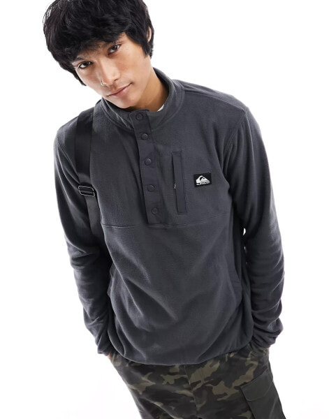 Quiksilver No Destination 2 half snap fleece in black