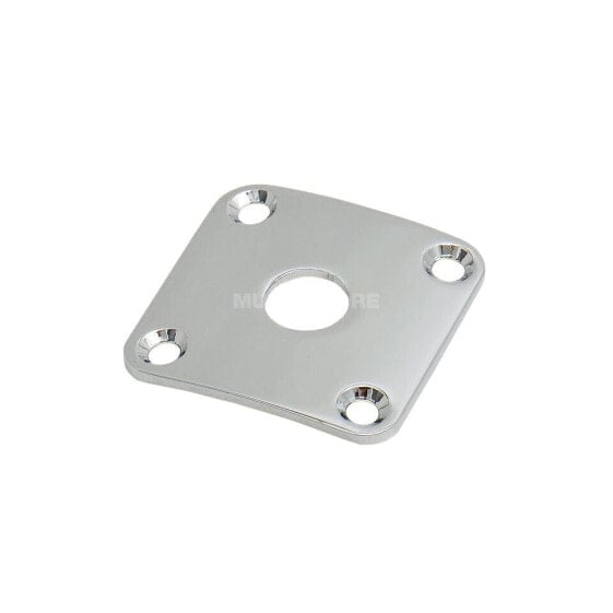 Göldo 4-Hole Curved Jack Plate for Les Paul (Chrome)