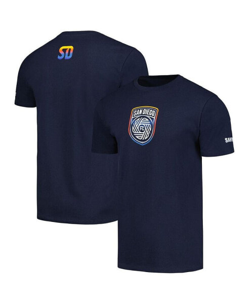 Men's and Women's Navy San Diego FC Chrome T-shirt