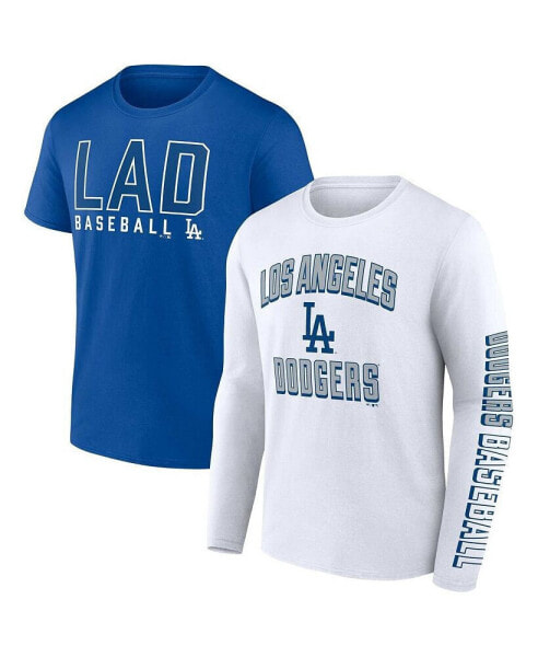 Men's Royal, White Los Angeles Dodgers Two-Pack Combo T-shirt Set