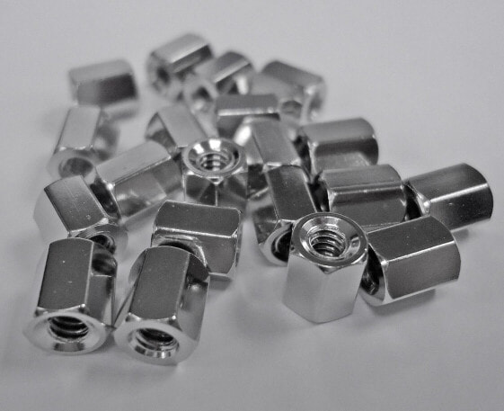 Renkforce Nut Silver 1 pc(s) - Hexagon nut - Silver - 20 pc(s)
