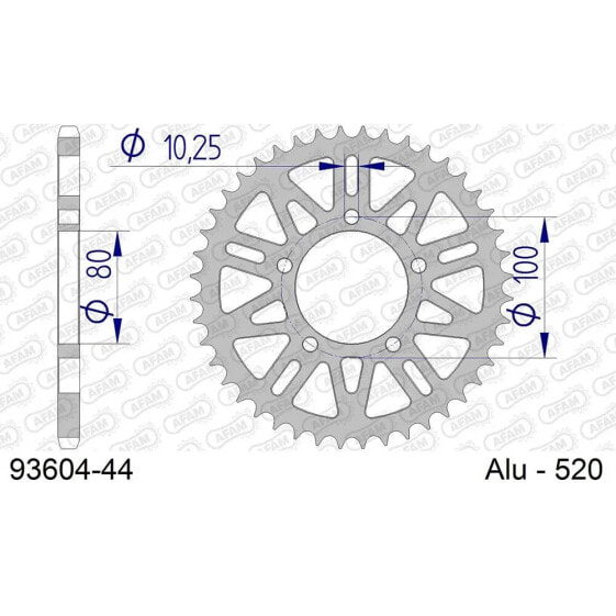 AFAM 93604 Rear Sprocket