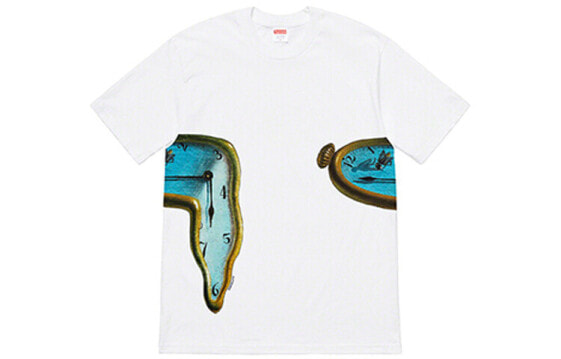 Футболка Supreme SS19 The Persistence of Memory Tee White T SUP-SS19-749