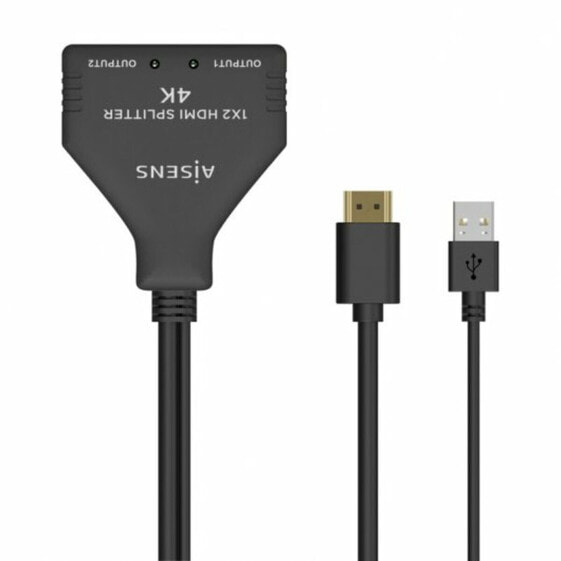 Электрический адаптер Aisens A123-0654 HDMI HDCP HDMI x 2