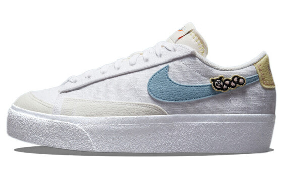 Кроссовки женские Nike Blazer Low DJ6376-100 "Air Sprung" Бело-голубой