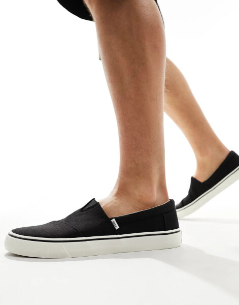 Toms Alpargata Fenix slip on trainers in black