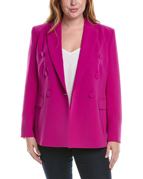 Marina Rinaldi Plus Double-Breasted Blazer Women's 12