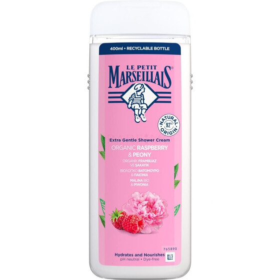 Le Petit Marseillais Extra Gentle Shower Cream Organic Raspberry & Peony 400 ml duschcreme unisex