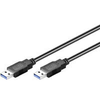 Wentronic 0.5m USB 3.0 A/A - 0.5 m - USB A - USB A - USB 3.2 Gen 1 (3.1 Gen 1) - Male/Male - Black