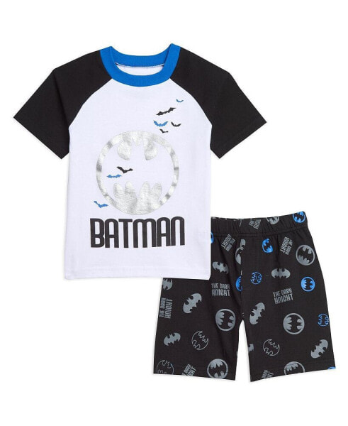 Justice League Batman Boys Graphic T-Shirt & Shorts Toddler|Child