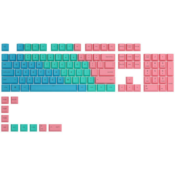 Glorious GPBT Keycaps - 114 PBT Tastenkappen, ANSI, US-Layout, Pastel