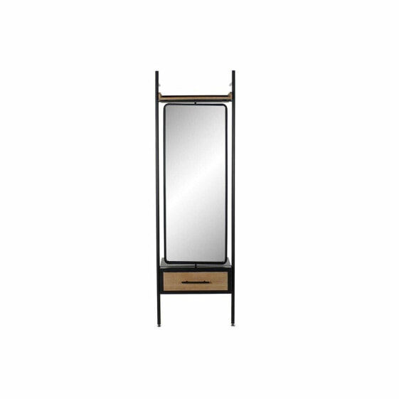 Зеркало стоящее DKD Home Decor Чёрное Натуральное 58 x 30 x 191 см Прямоугольное